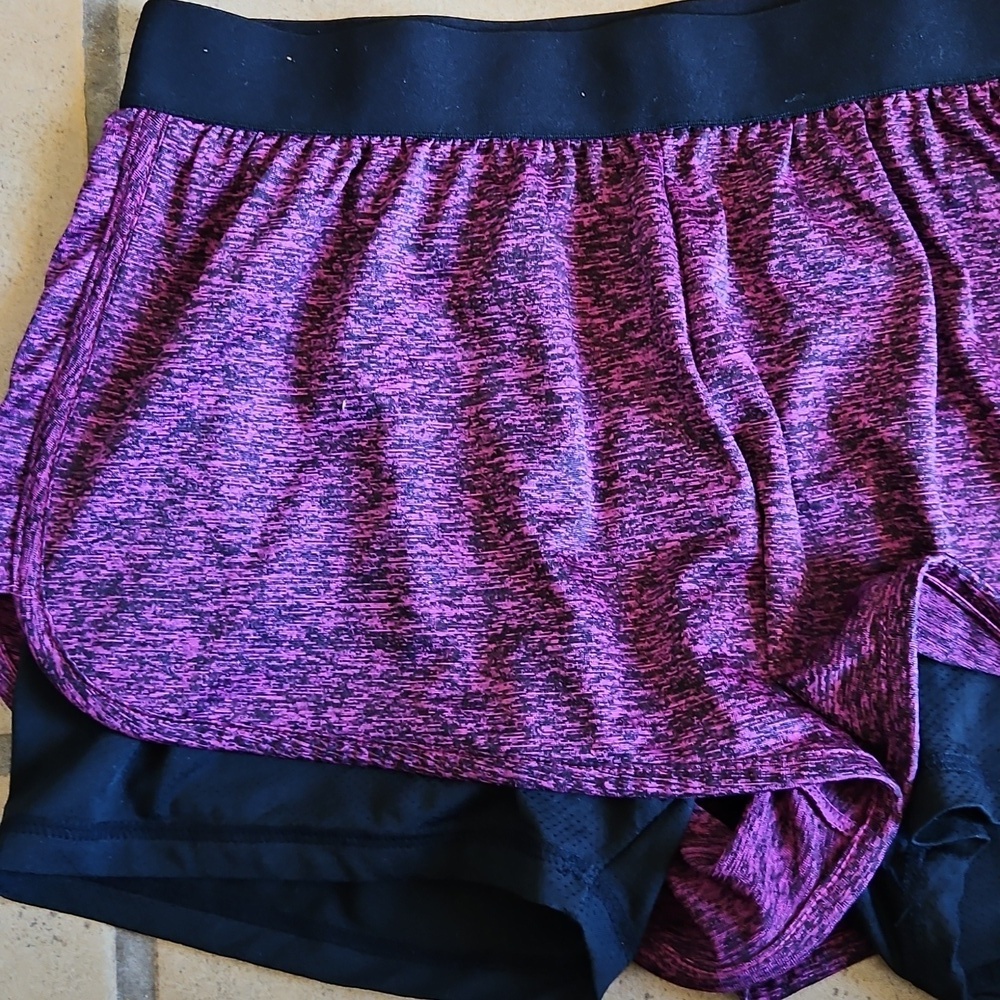 Icyzone Womans Athletic Shorts Built In Biker Shorts Size M - Picture 3 of 8